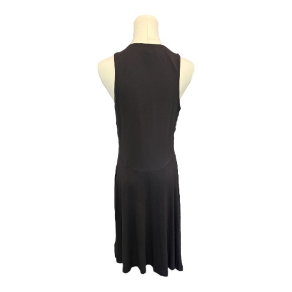 β¨ EUC ATHLETA Black Santorini Sleeveless Swing Dress | Sz M - Picture 5 of 9